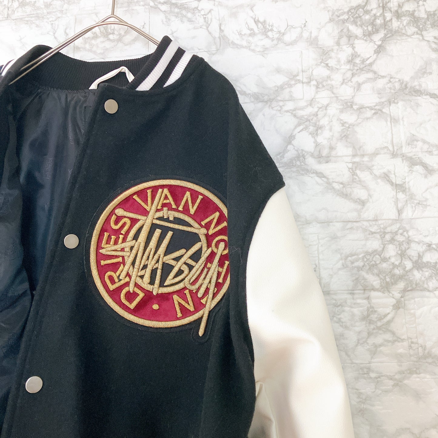 stussy×dries van noten ステューシー×ドリスヴァンノッテン バーシティ ジャケット