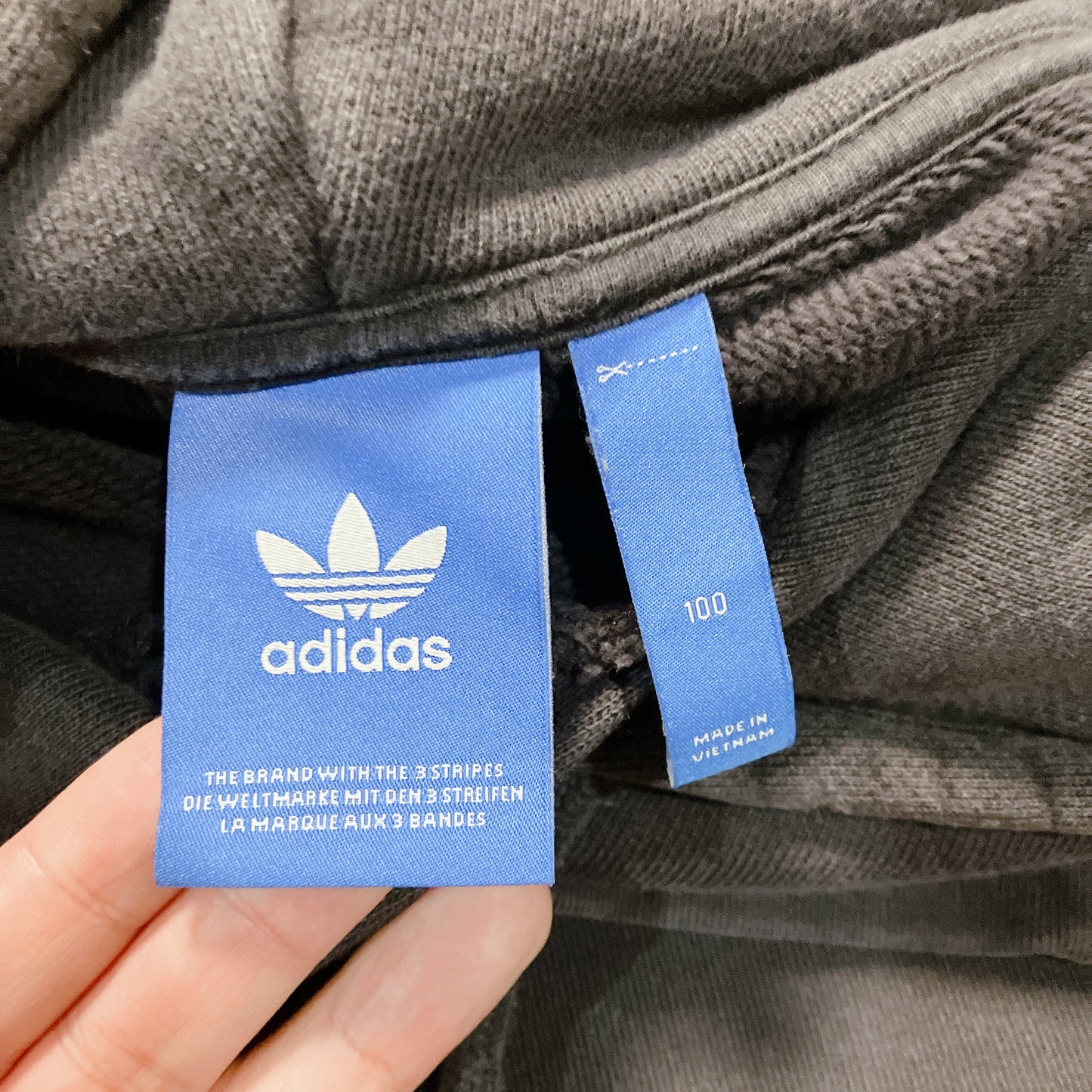 adidas アディダス ビッグ ロゴ プルオーバー パーカー Lサイズ