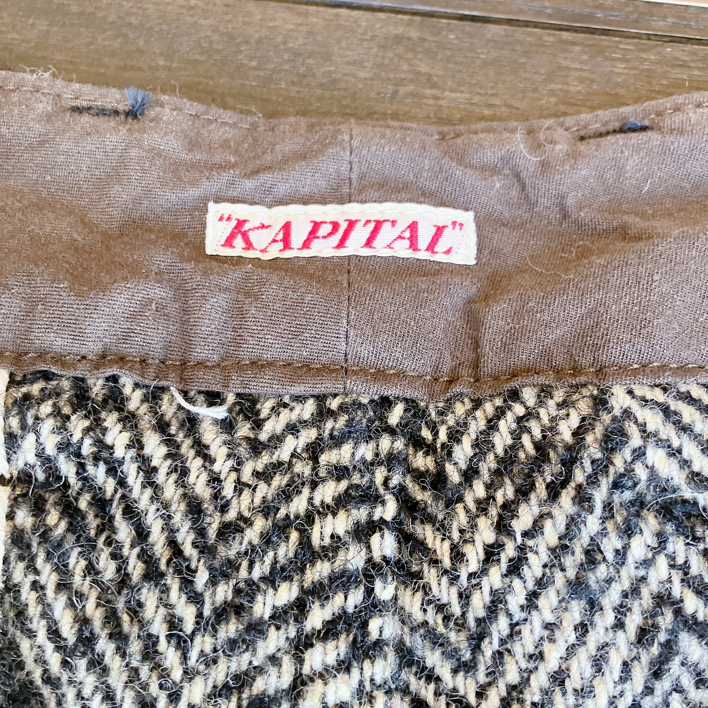 KAPITAL キャピタル ヘリンボーンパンツ XLサイズ