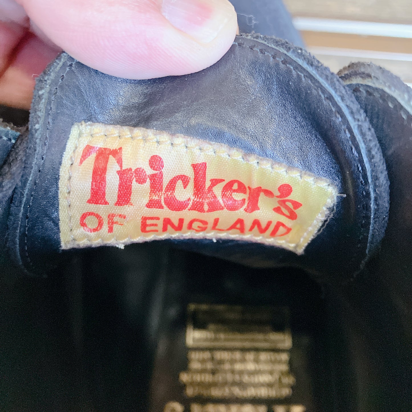 Tricker's トリッカーズ ブラック スウェードレザー ブーツ 26.5-27cm